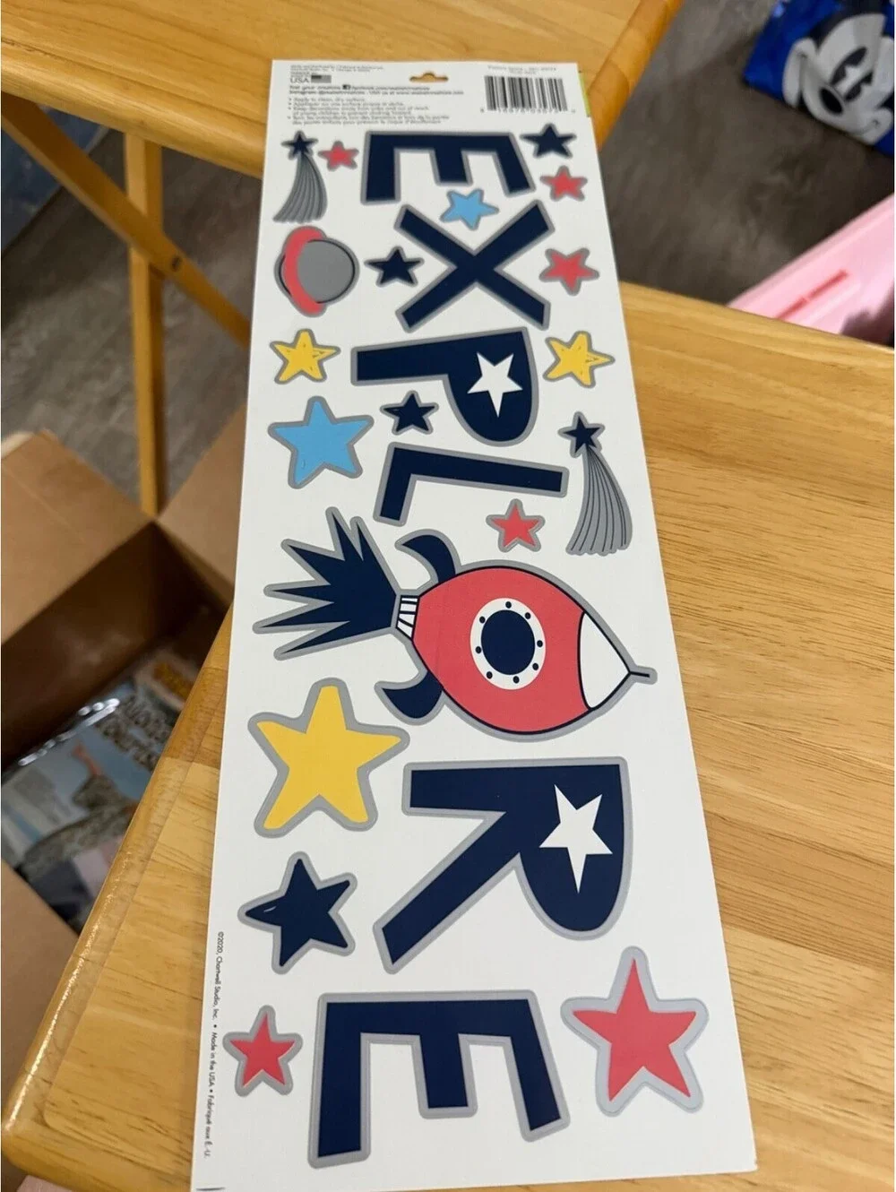 Main Street Wall Creations Peel & Stick Jumbo Stickers Explore Space Theme